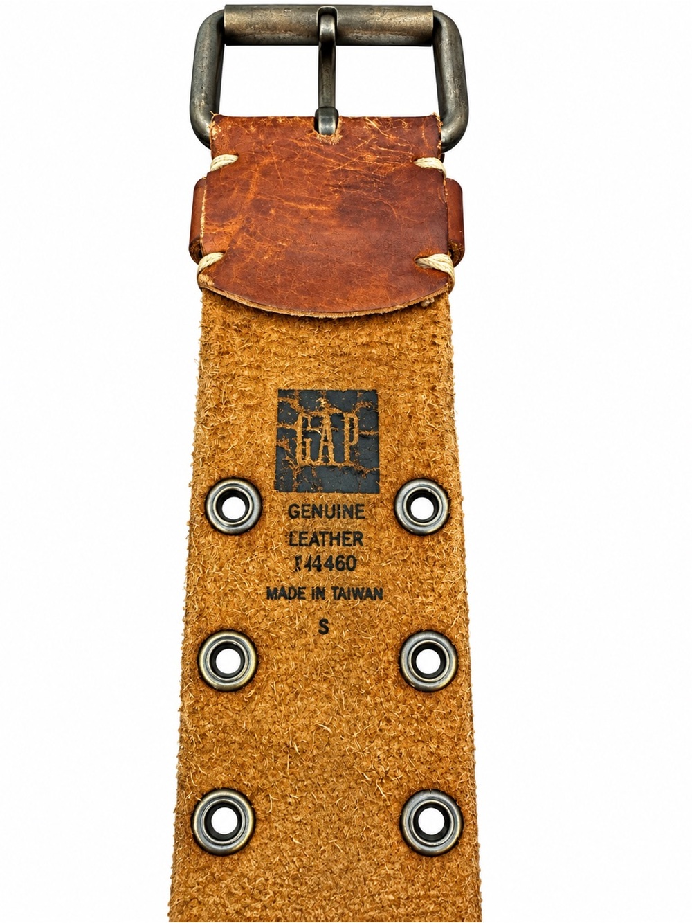 GAP Brown Leather Eyelet Belt - Picture 4 of 4